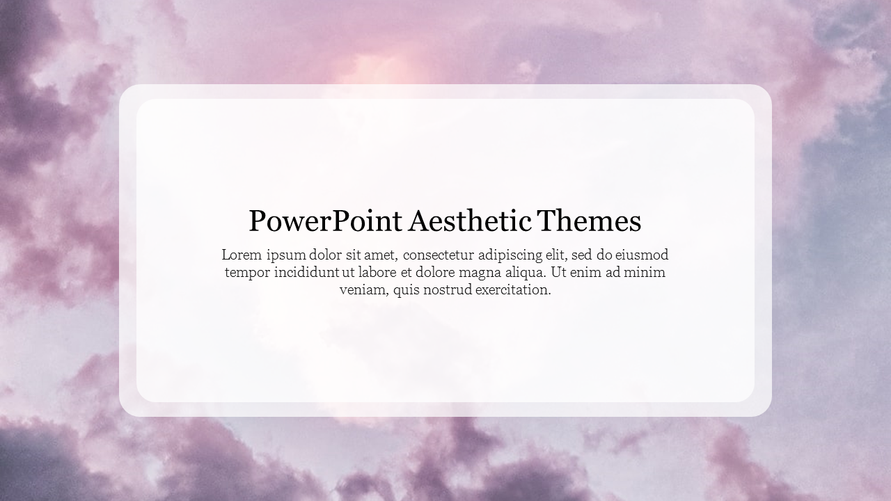 PowerPoint Aesthetic Themes